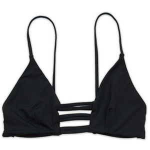 NEW Black Seamless Caged Swim Bralette